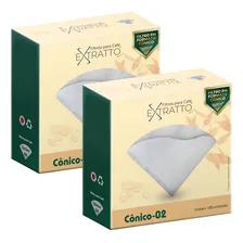 200 Filtros De Papel Branco Para Coador Hario V60 02 Café Foto mini 1