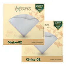 200 Filtros De Papel Branco Para Coador Hario V60 02 Café Foto mini 2