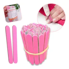 200 Lixas De Unha Mini Descartáveis Manicure Pedicure 8 Cm Foto mini 1