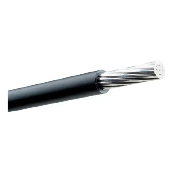 200 Metros Fio Cabo Aluminio Singelo 16mm 1 Via Encapada Pt Cobertura Preto Foto 1