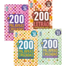 +200 Palavras Cruzadas E Letrão: Livro 17 | Livro 25 | Livro 26 | Livro 30, De Editora Coquetel. Mais De 200 Passatempos Editorial Coquetel, Capa Mole, Edição 1 Em Português, 2022 Foto  mini 1
