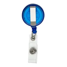 200 Porta Crachá Retrátil Roller Clip Transparente Foto mini 2