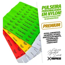 200 Pulseiras Nylon Personalizada Festa Evento . Premium Foto  mini 1