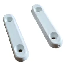 200 Sapata Plástica Pezinho Oval Móveis Protecção Branca Foto  mini 1