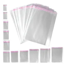 200 Saquinho 8x6 Cm Adesivo Transparente Plástico Furo Saco Foto mini 4