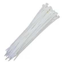200 Un Cinta Abraçadeira Nylon 200mm X 4,8mm Branca Foto mini 3