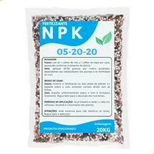 20kg Adubo Fertilizante Para Frutase Flores Npk Granulado 05-20-20 Foto mini 1
