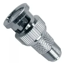 20pcs Conector Adaptador Bnc Macho F Femea Cameras Cftv Cor Prateado Foto mini  2