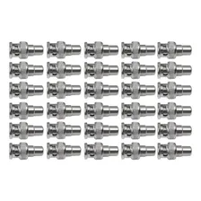 20pcs Conector Adaptador Bnc Macho F Femea Cameras Cftv Cor Prateado Foto mini 4