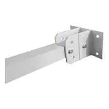 20pcs Suporte Sensor Barreira Infra Alumínio Câmera 1mt Cftv Cor Branco Foto mini  2