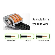 20un Kit Conector Emenda Rápida Alavanca Borne 5 Fios Foto mini 4