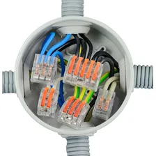 20un Kit Conector Emenda Rápida Alavanca Borne 5 Fios Foto mini 3