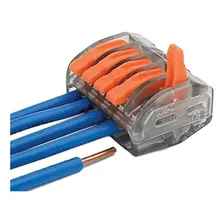 20un Kit Conector Emenda Rápida Alavanca Borne 5 Fios Foto mini 2
