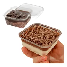 20un Pote Quadrado 150ml Com Tampa Vai Ao Freezer Microondas Foto mini 3
