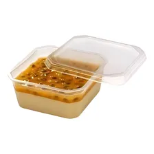 20un Pote Quadrado 150ml Com Tampa Vai Ao Freezer Microondas Foto mini 1