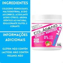 20x Colágeno Hidrolisado Drink - Pote 300g - Nitromax Sabor Morango Foto mini 4