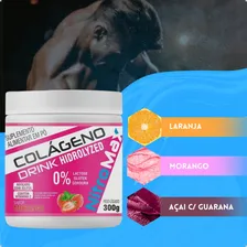 20x Colágeno Hidrolisado Drink - Pote 300g - Nitromax Sabor Morango Foto mini 2