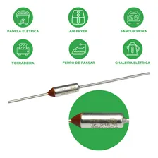20x Fusível Térmico 216° 10a 250v 216 Graus Eletrodoméstico Foto mini  3