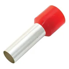 20x Kit Terminal Tubular Ilh贸s 35mm Longos Vermelho Isolado Foto mini 1