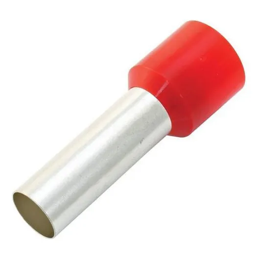20x Kit Terminal Tubular Ilh贸s 35mm Longos Vermelho Isolado Foto 1
