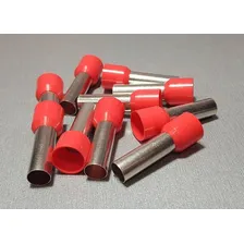 20x Kit Terminal Tubular Ilh贸s 35mm Longos Vermelho Isolado Foto mini 2