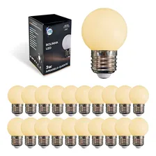 20x Lâmpada Led Bolinha 3w 3000k Quente Festão Varal Bivolt Foto  mini 1