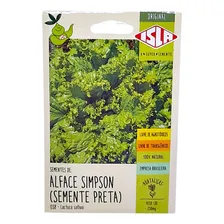 225 Sementes De Alface Crespa Simpson Semente Preta Isla Foto mini 1