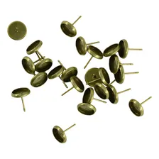 24 brincos redondos de cabochão para venda por atacado de bricolage Foto mini 2