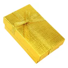 24 Caixas Porta J贸ias Atacado Presente La莽o Dourado Foto mini 2