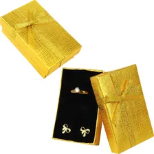 24 Caixas Porta J贸ias Atacado Presente La莽o Dourado Foto mini 4