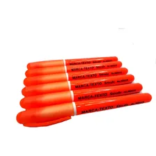 24 Canetas Marca Texto Cor Laranja Recarregável Foto mini 2