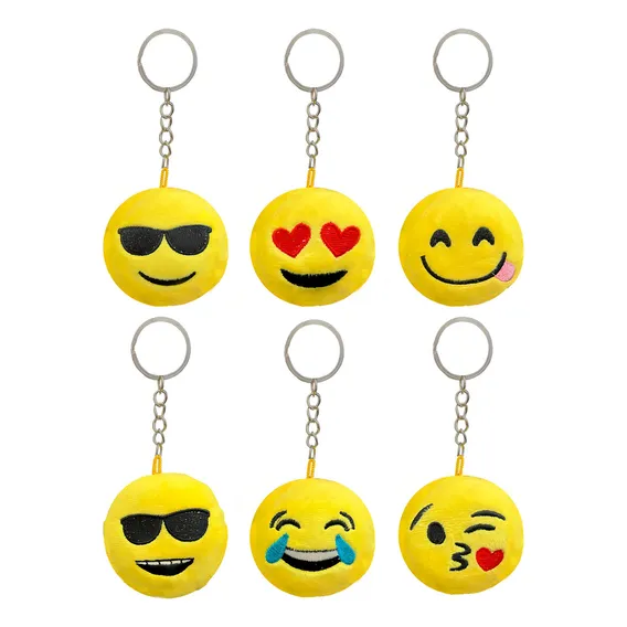 24 Chaveiro Emoji Emoticon Pelucia Atacado Foto 1