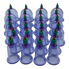 24 Copos Vácuo Terapia Sucção Ventosa Cupping Acupuntura Kit Foto mini  2