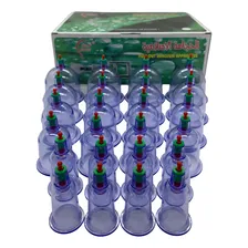24 Copos Vácuo Terapia Sucção Ventosa Cupping Acupuntura Kit Foto mini  3