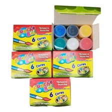 24 Cx Tinta Guache Atacado 6 Cores P/ Pintura Cor Sortidas Foto mini 2