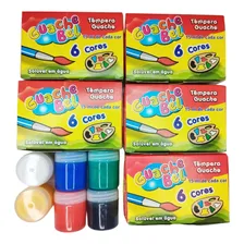 24 Cx Tinta Guache Atacado 6 Cores P/ Pintura Cor Sortidas Foto mini 1