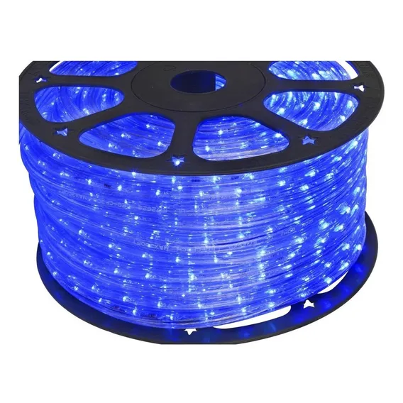 24 Metros Mangueira Luminosa Luz Led Alto Brilho Sanca Luz Azul 127v Foto 1