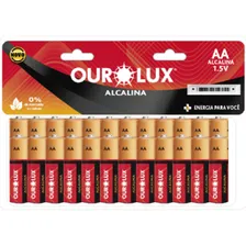 24 Pilhas Palito Aaa Alcalina Ourolux- Kit Com 24 Unidades Foto mini 2
