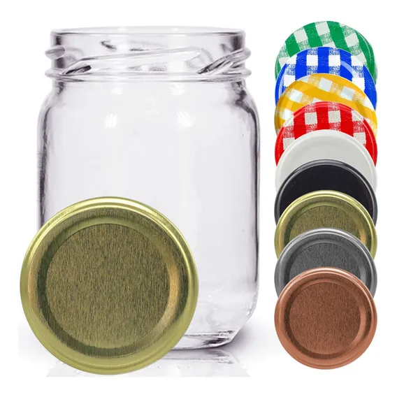 24 Potes De Vidro Conserva 200ml Com Tampa E Lacre Foto 1
