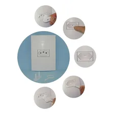 24 Protetores Tomada 10 Chaves Transparente Prot Choque BebĂȘ Foto mini 2