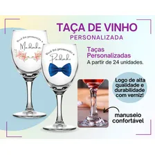 24 Taças 340ml Personalizadas Vidro Lembrancinha Casamento Cor Transparente Foto mini 2