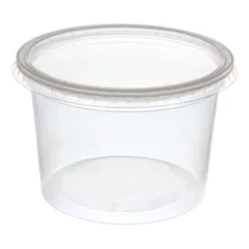 24 Unid Pote Redondo 350ml Prafesta Freezer E Microondas Foto mini 1