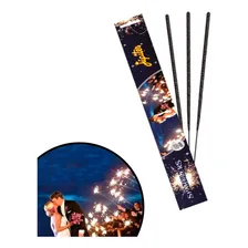 24 Velas Sparkles 45 Cm Para Casamento Sem Fumaça Estrelinha Foto  mini 1