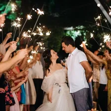 24 Velas Sparkles 45 Cm Para Casamento Sem Fumaça Estrelinha Foto mini 4