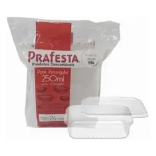 24un Marmita 250ml Livre De Bisfenol-a Pote Comida Congelada Foto mini 2