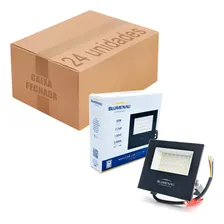24x Refletor Holofote 30w Prova Dágua Luz Amarela 3000k Ip66 Foto mini 1