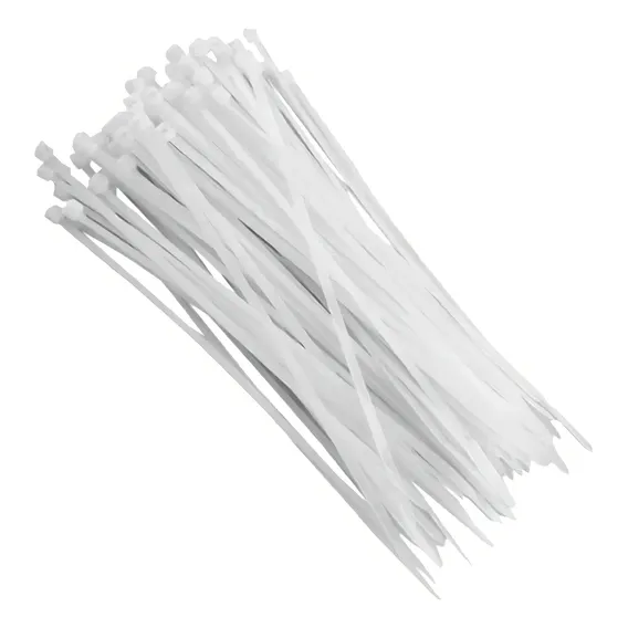 25 Abraçadeira Nylon Enforca Gato 200x4,8mm Branca Beltools Cor Branco Foto 1