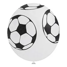 25 Bexiga Para Aniversário Arco De Bolas Futebol Artlatex Cor Branco Foto mini 1