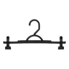 25 Cabides fixo Plástico Saia Calça com Presilhas Preto DF Foto mini 2