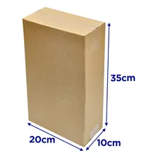 25 Caixa Papelao Tubo 20x10x35 Correio 2 Garrafas De Vinho Cor Kit 25 Caixas Papelão Embalagem 20x10x35 Foto mini  2